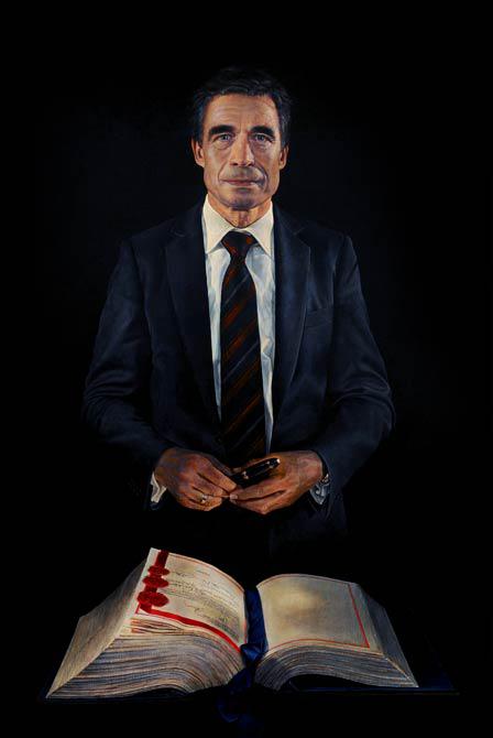 Anders Fogh Rasmussen, NATO Secretary General 2011 160 x 100 cm  - Thomas Kluge